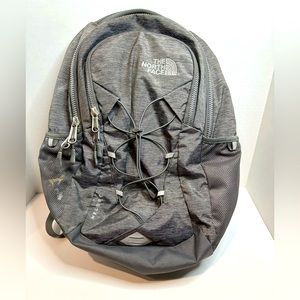 North face backpack grey